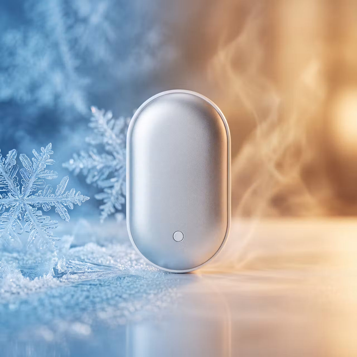 Doppelseitiger Handwärmer mit 3 Temperaturstufen